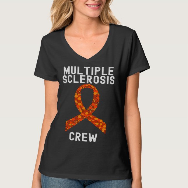 Multiple Sclerosis Awareness  Group Quotes Family T-Shirt (Vorderseite)