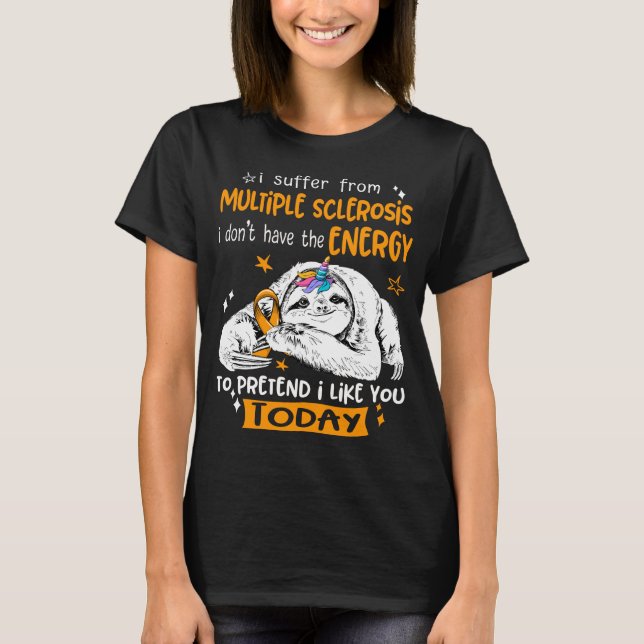 Multiple Sclerosis Awareness Month Ribbon Gifts T-Shirt (Vorderseite)