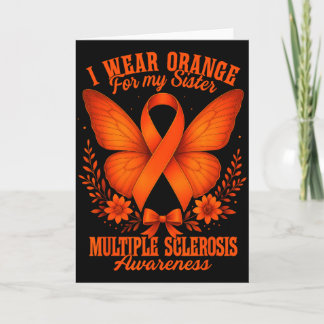 Multiple Sclerosis Ms Awareness I Wear Orange For  Karte