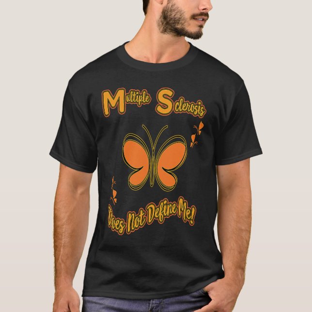 Multiple Sclerosis MS Does Not Define Me March Awa T-Shirt (Vorderseite)