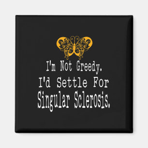 Multiple Sklerose Awareness Butterfly Support Gif Magnet