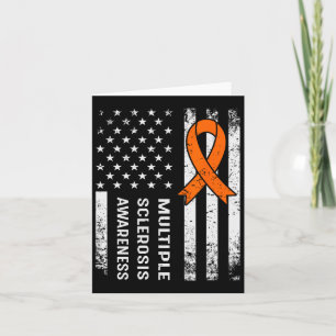 Multiple Sklerose Awareness Orange Ribbon 2 Karte