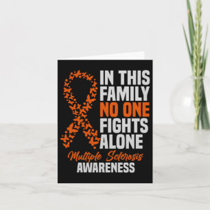 Multiple Sklerose Awareness Orange Ribbon Gift Karte