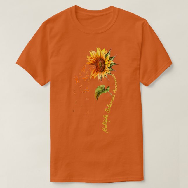 Multiple Sklerose Awareness Sunflower MS Awarenes T-Shirt (Design vorne)