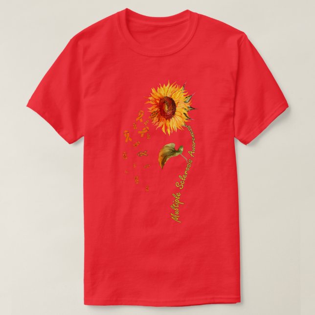Multiple Sklerose Awareness Sunflower MS Warrior T-Shirt (Design vorne)