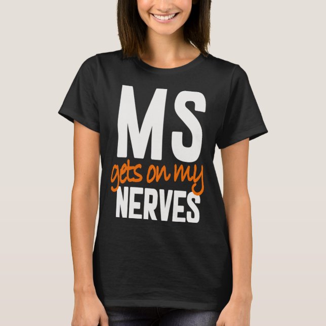 Multiple Sklerose Bewusstsein Frau Warrior - Frau  T-Shirt (Vorderseite)