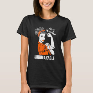 Multiple Sklerose Bewusstsein Frau Warrior Unbrech T-Shirt