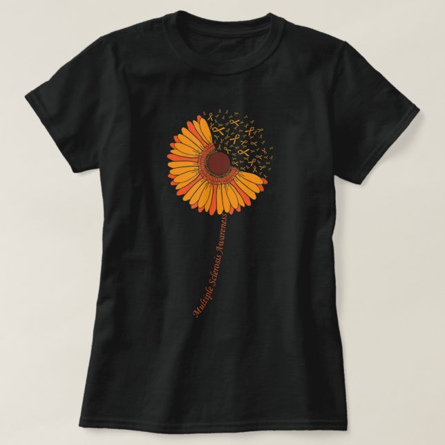 Multiple Sklerose Bewusstsein für Frauen MS-Bewuss T-Shirt (Design vorne)