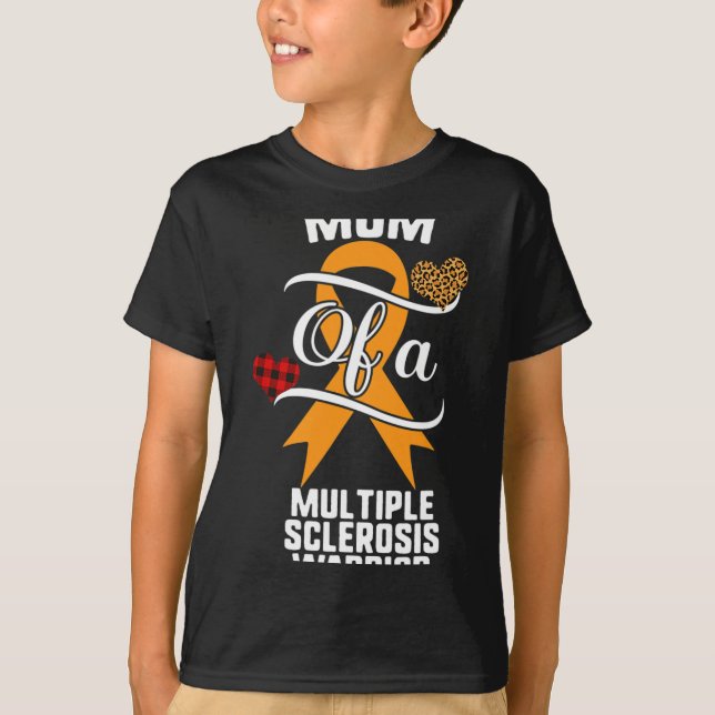 Multiple Sklerose Bewusstsein Leopard Buffalo Kari T-Shirt (Vorderseite)