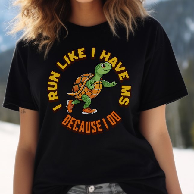 Multiple Sklerose Bewusstsein, MS Krieger, Läufer  Tri-Blend Shirt (Von Creator hochgeladen)