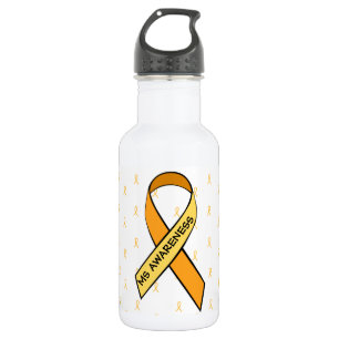 Multiple Sklerose Bewusstsein Ribbons Wasser Flasc Edelstahlflasche