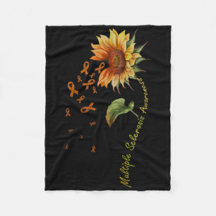 Multiple Sklerose Bewusstsein Sonnenblumen Frau Aw Fleecedecke