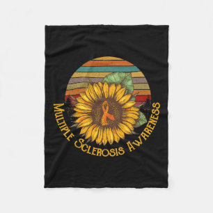 Multiple Sklerose Bewusstsein Sonnenblumen Frau Aw Fleecedecke