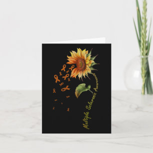 Multiple Sklerose Bewusstsein Sonnenblumen Frau Aw Karte