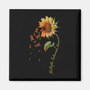 Multiple Sklerose Bewusstsein Sonnenblumen Frau Aw Magnet