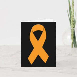 Multiple Sklerose drucken Frau Orange Ribbon Karte