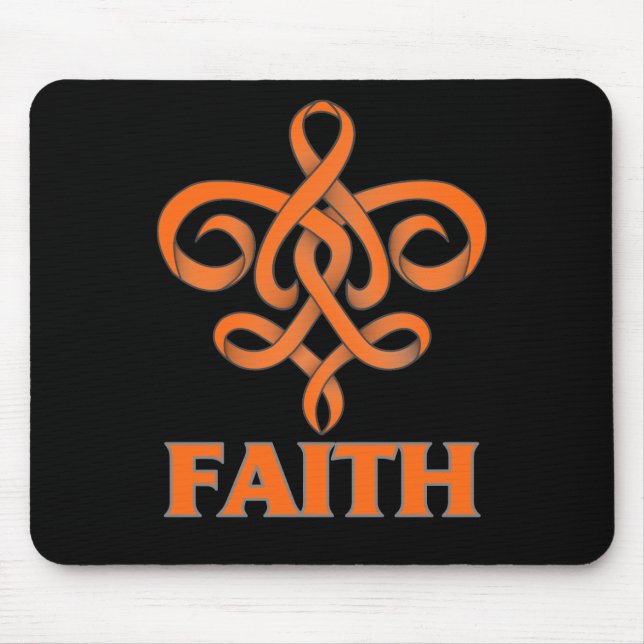 Multiple Sklerose Faith Lilie Ribbon Mousepad (Vorne)