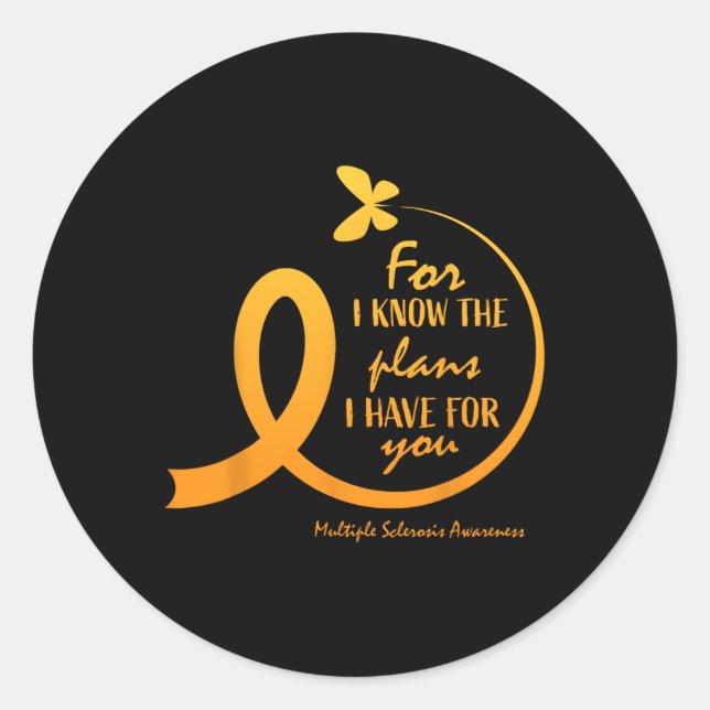 Multiple Sklerose Frauen Mama Christliche Bibel Runder Aufkleber (Vorderseite)