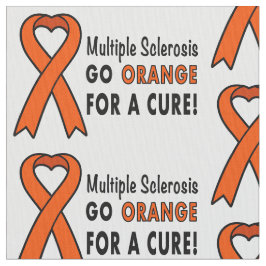 Multiple Sklerose: Gehen Orange für eine Heilung! Stoff