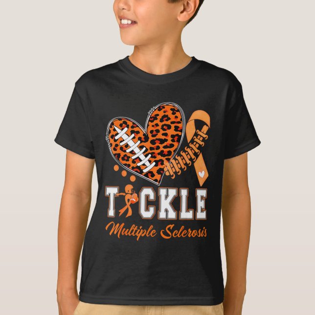 Multiple Sklerose Orange Band Bewusstsein bekämpfe T-Shirt (Vorderseite)