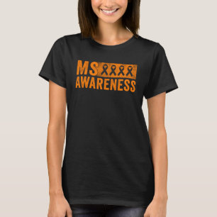 Multiple Sklerose Orange Ribbon Männer Frauen Awar T-Shirt