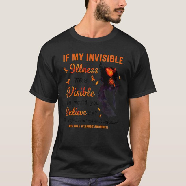 Multiple Sklerose Orangefarbene Multipler Sklerose T-Shirt (Vorderseite)