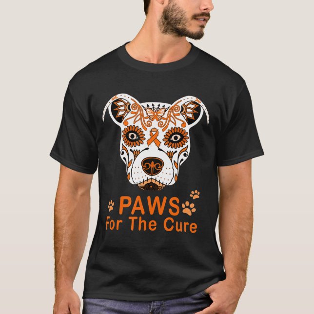 Multiple Sklerose Pitbuli Paws for the cuure - neu T-Shirt (Vorderseite)