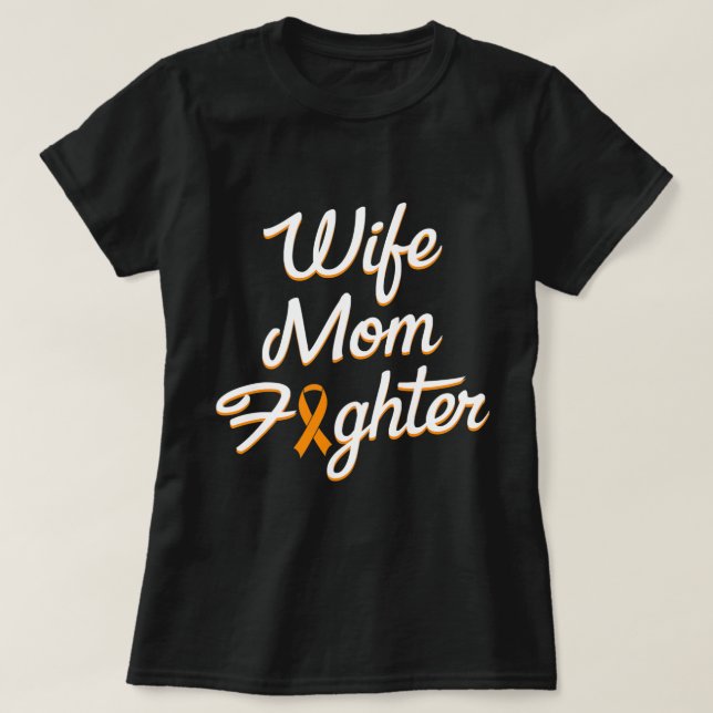 Multiple Sklerose Sensibilisierung Mama Ehefrau Kä T-Shirt (Design vorne)