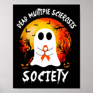 Multiple Sklerose Society Boa Frau Ribbon Hallowee Poster