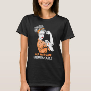 Multiple Sklerose Warrior Unzerbrechliche Frau Str T-Shirt