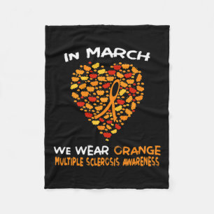 Multiple Sklerosis Awareness März We Wear Oran Fleecedecke