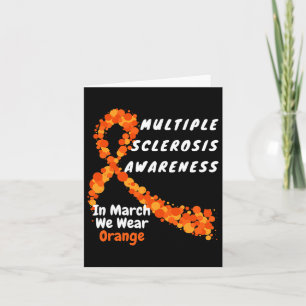 Multiple Sklerosis Awareness März We Wear Oran Karte
