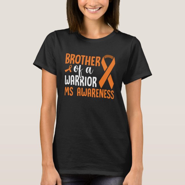Multipler Sklerose Bewusstsein eines Krieger-MS W T-Shirt (Vorderseite)