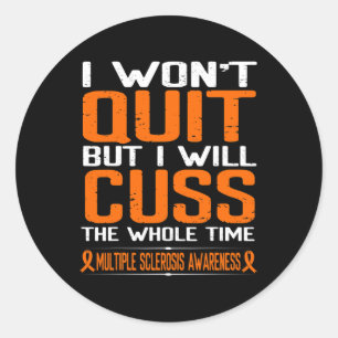 Multipler Sklerose-Bewusstsein Runder Aufkleber