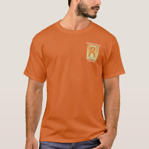 Multipler Sklerose (MS) Benutzerdefiniertes Orange T-Shirt