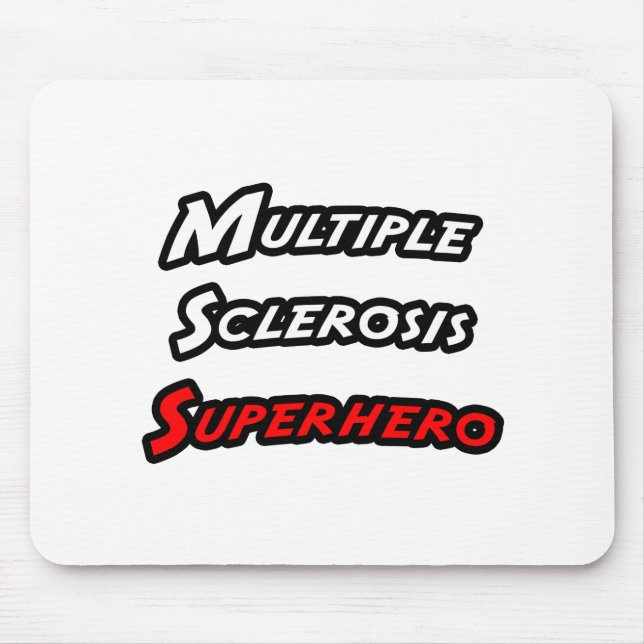 Multipler Sklerose Superheld Mousepad (Vorne)