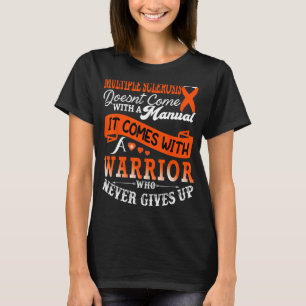 Multipler Sklerose Warrior Orange Ribbon MS Erkran T-Shirt