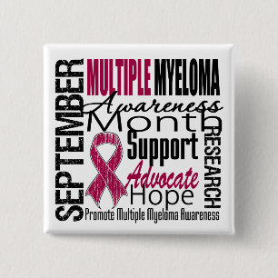 Multiples Myelom AWARENESS Monat TRIBUT Button