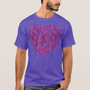 Multiples Myelom Bewusstsein Burgund Ribbon Herz F T-Shirt