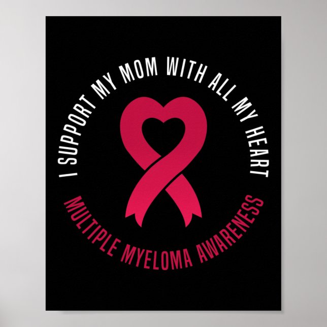 Multiples Myelom-Bewusstsein Ich unterstütze meine Poster (Vorne)