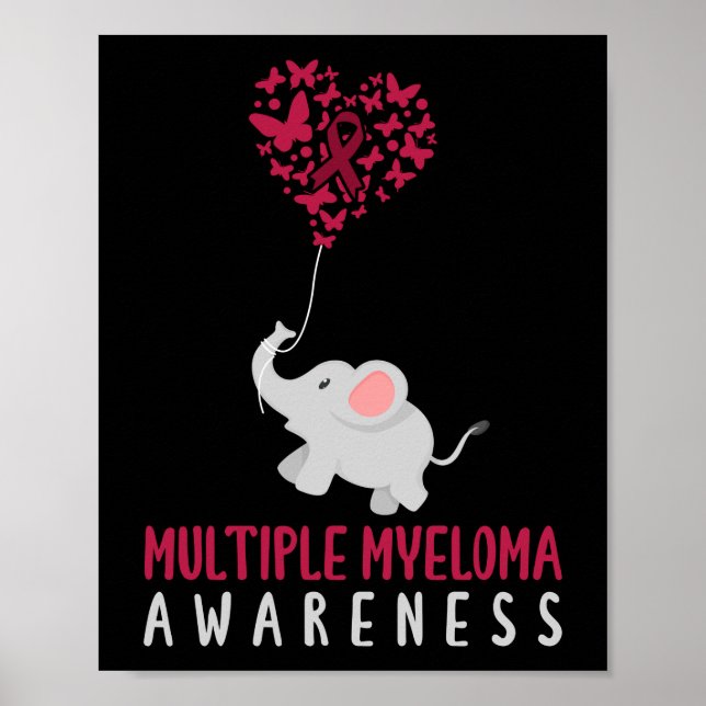 Multiples Myelom-Bewusstsein Poster (Vorne)