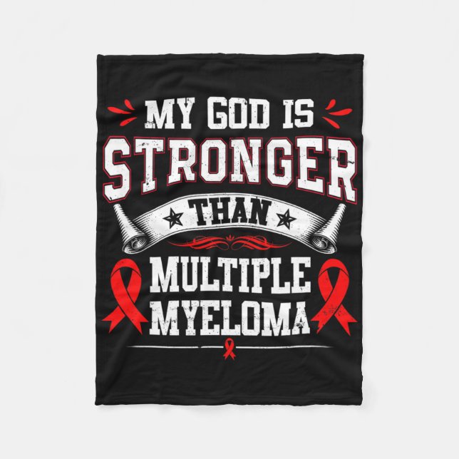 Multiples Myelom-Bewusstsein rotes Band Blutkrebs Fleecedecke (Vorderseite)