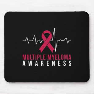Multiples Myelom-Bewusstseins-Herzschlag Mousepad