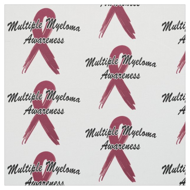 Multiples Myelom Bewusstseinsband der Hoffnung Stoff (Muster)