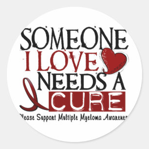 Multiples Myelom braucht eine Heilung 1 Runder Aufkleber