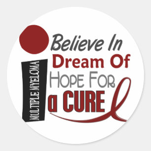 Multiples Myelom GLAUBT DREAM HOPE Runder Aufkleber