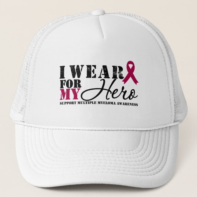 Multiples Myelom Hero Ribbon Truckerkappe (Vorderseite)