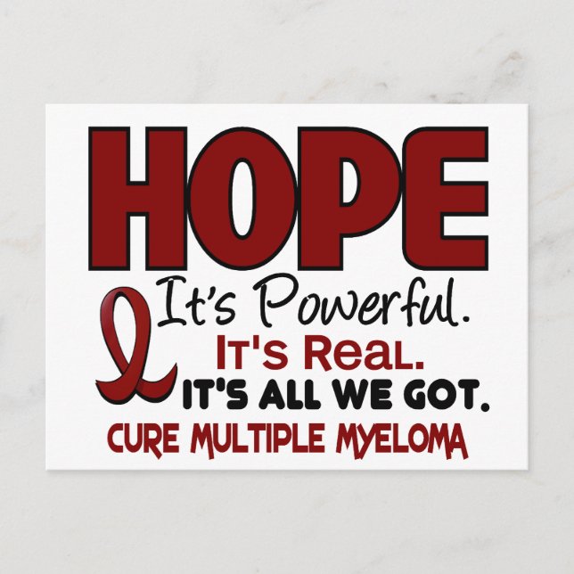 Multiples Myelom HOPE 1 Postkarte (Vorderseite)