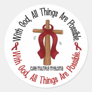 Multiples Myelom mit GOT CROSS 1 Runder Aufkleber