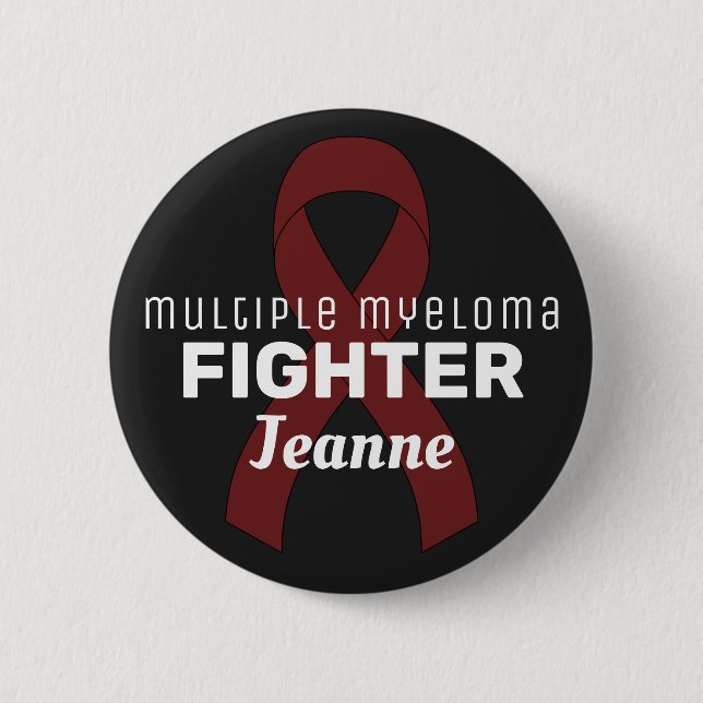 Multiples Myelom Ribbon Black Button (Vorderseite)